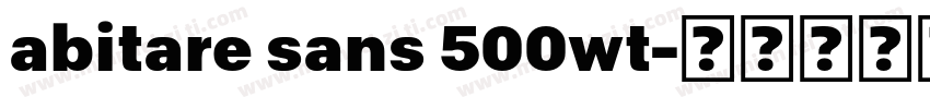 abitare sans 500wt字体转换